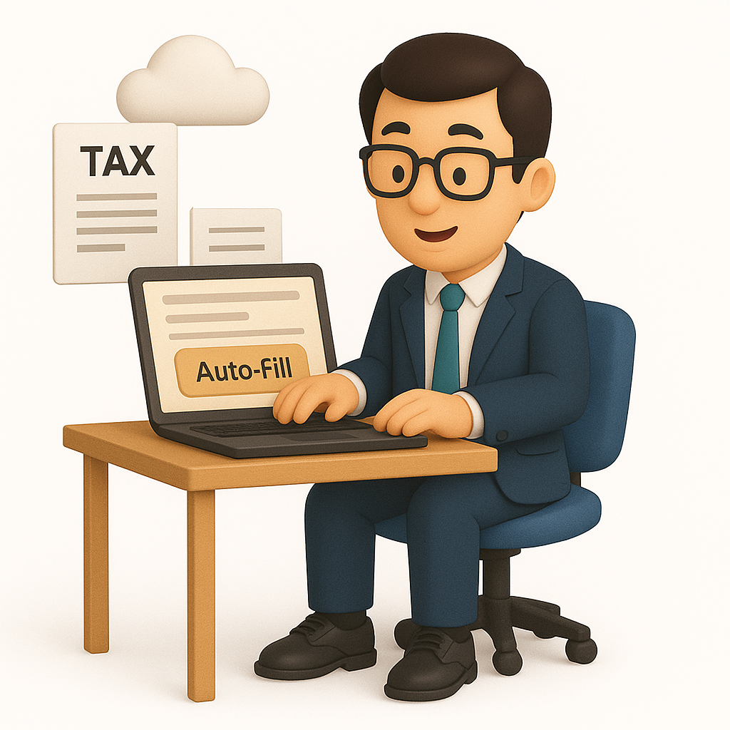 Auto-Filled Tax Sections